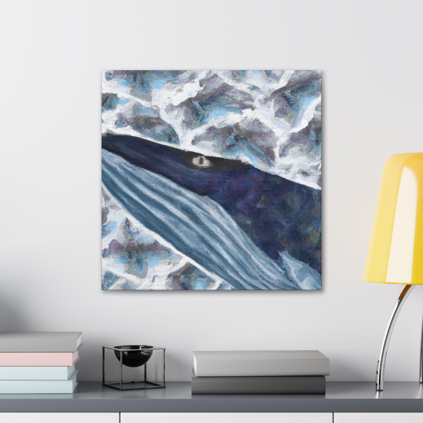 "Bowhead Whale in Surrealism" - Canvas