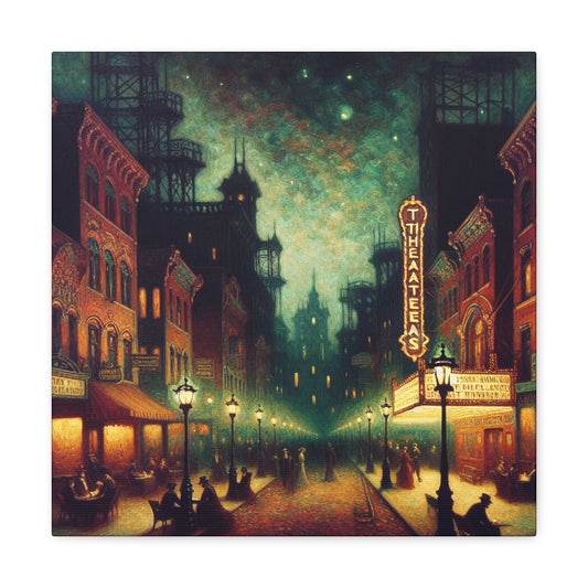 Enchanting Urban Theater Nights - Canvas