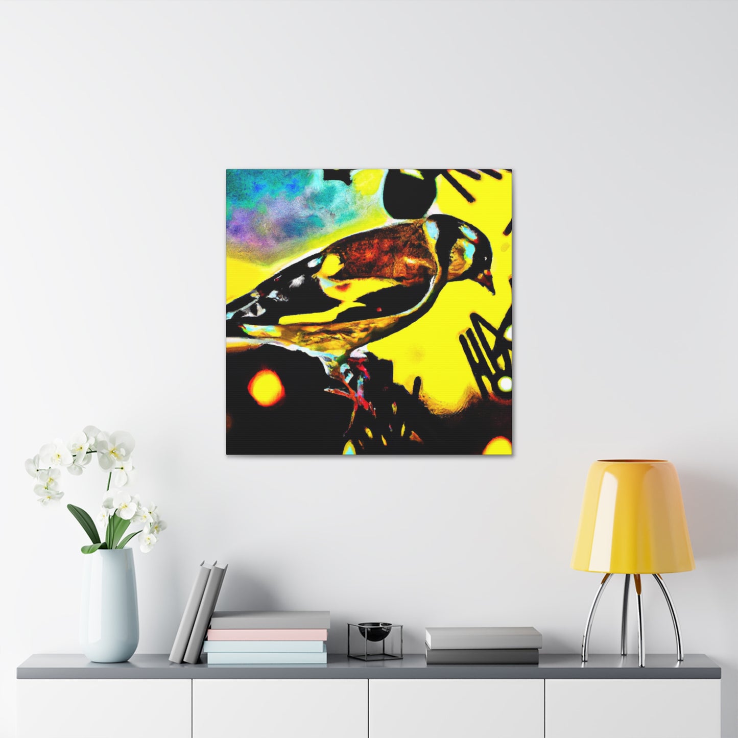 American Goldfinch Abstraction - Canvas