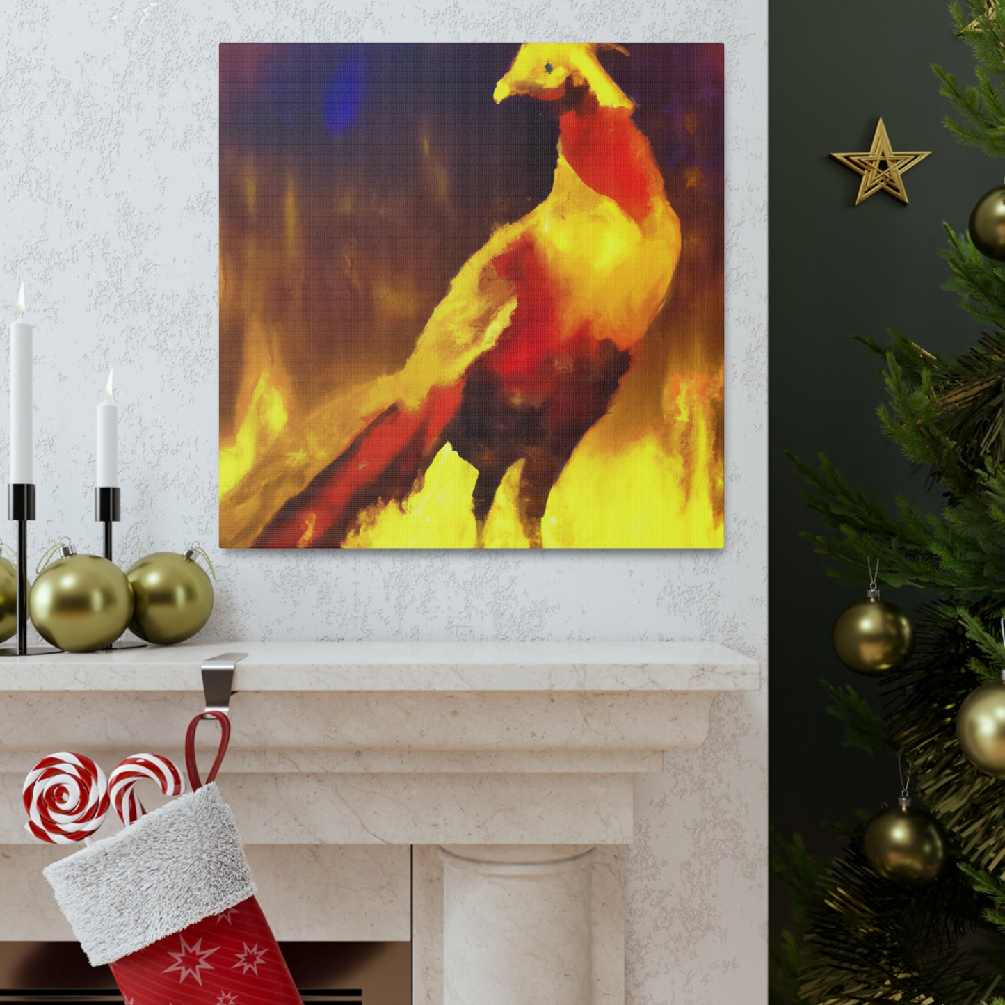 "Golden Pheasant Dance" - Canvas