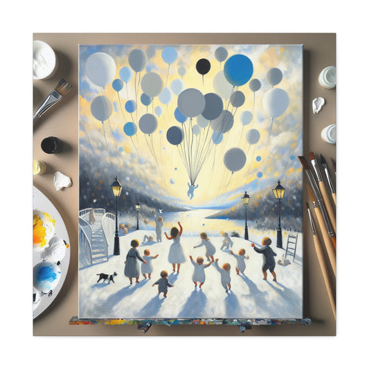 Celestial Balloon Waltz. - Canvas