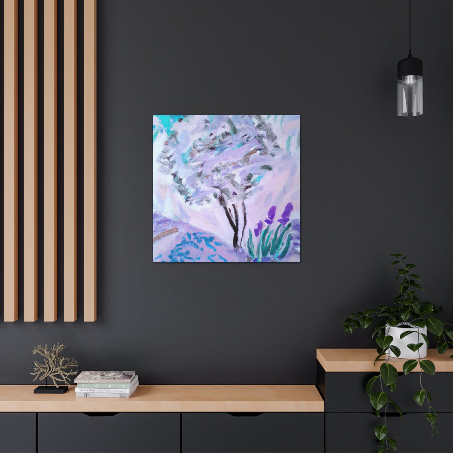 Lavender Reflections Ablaze - Canvas