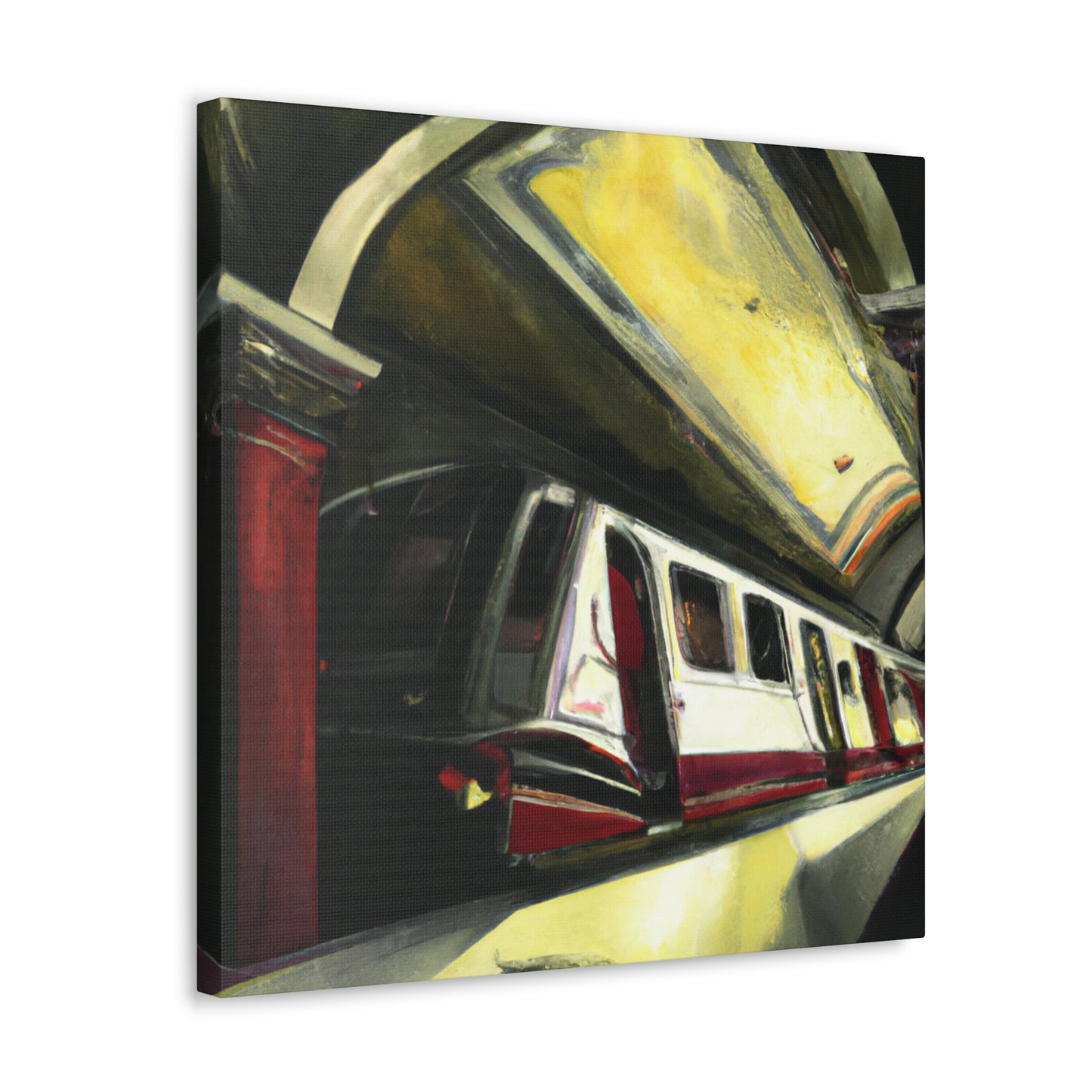 Subway Train Symphony. - Canvas