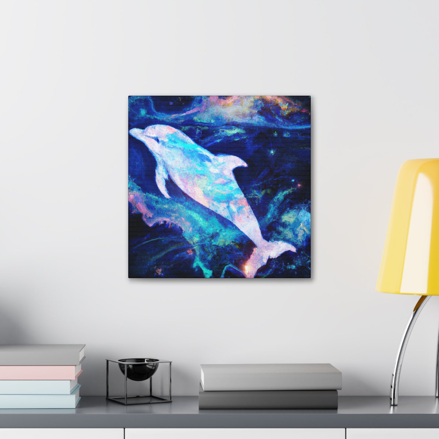 "Dolphin in the Baroque" - Canvas