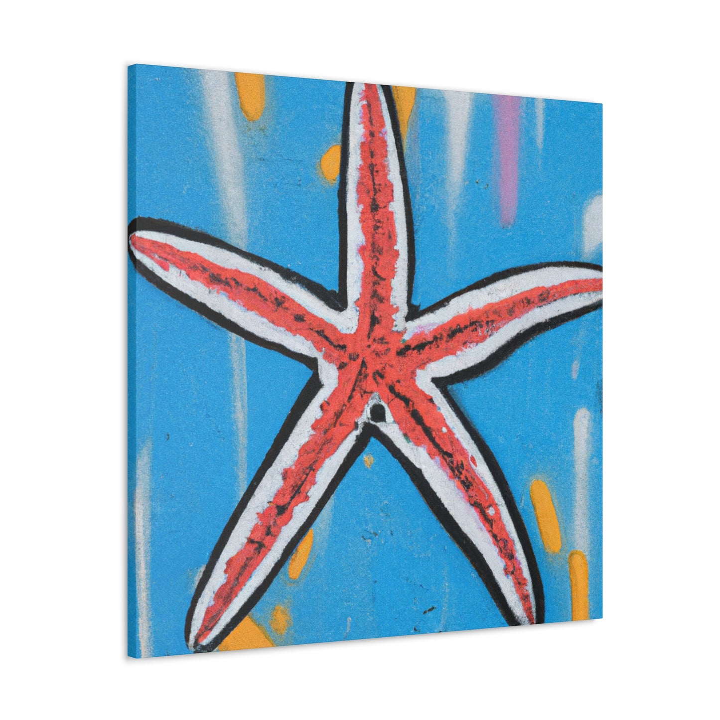 Vibrant Starfish Splendor - Canvas