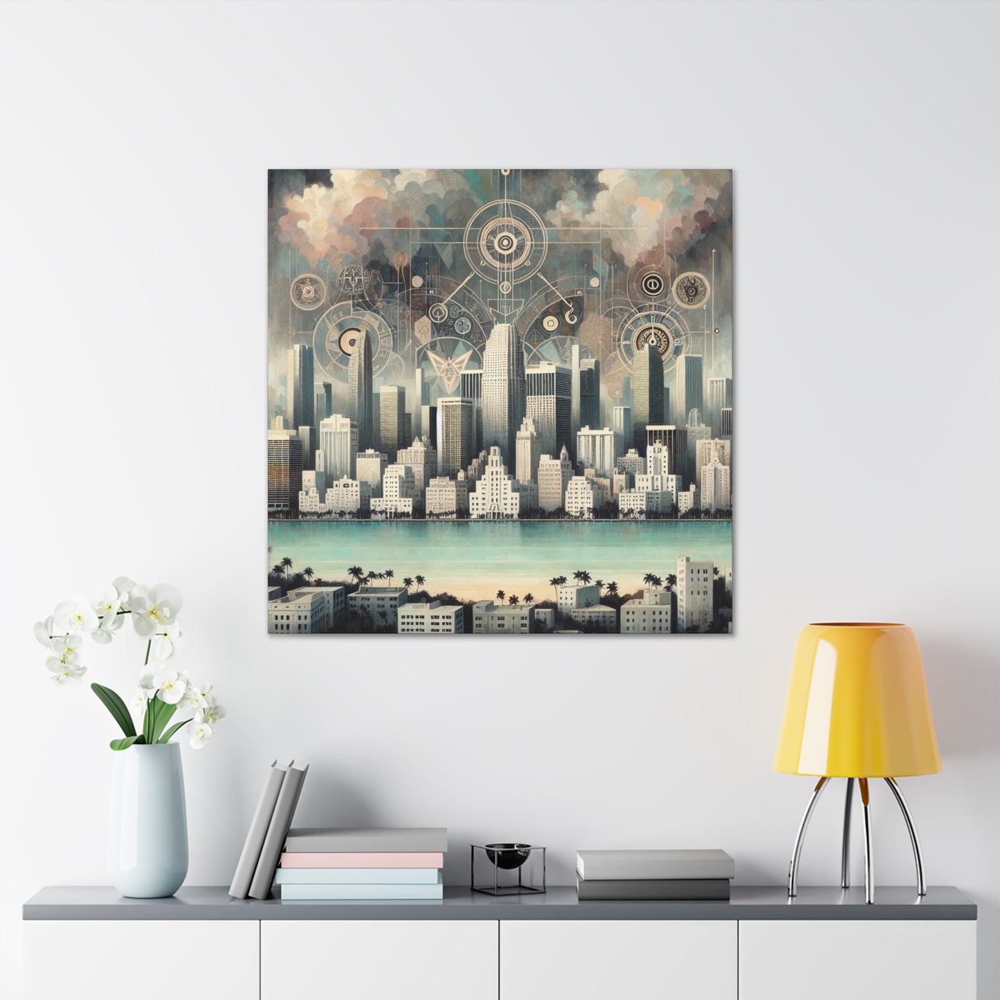 "Sunset Serenade Miami" - Canvas