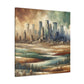 "Industrial Enchantment: Minneapolis" - Canvas