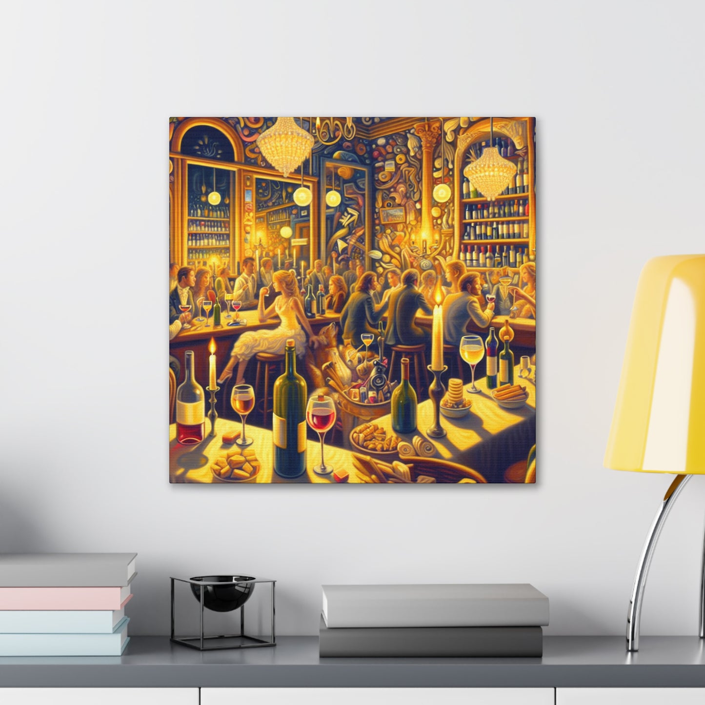 "Bacchanalian Bliss: Rococo Revelry" - Canvas