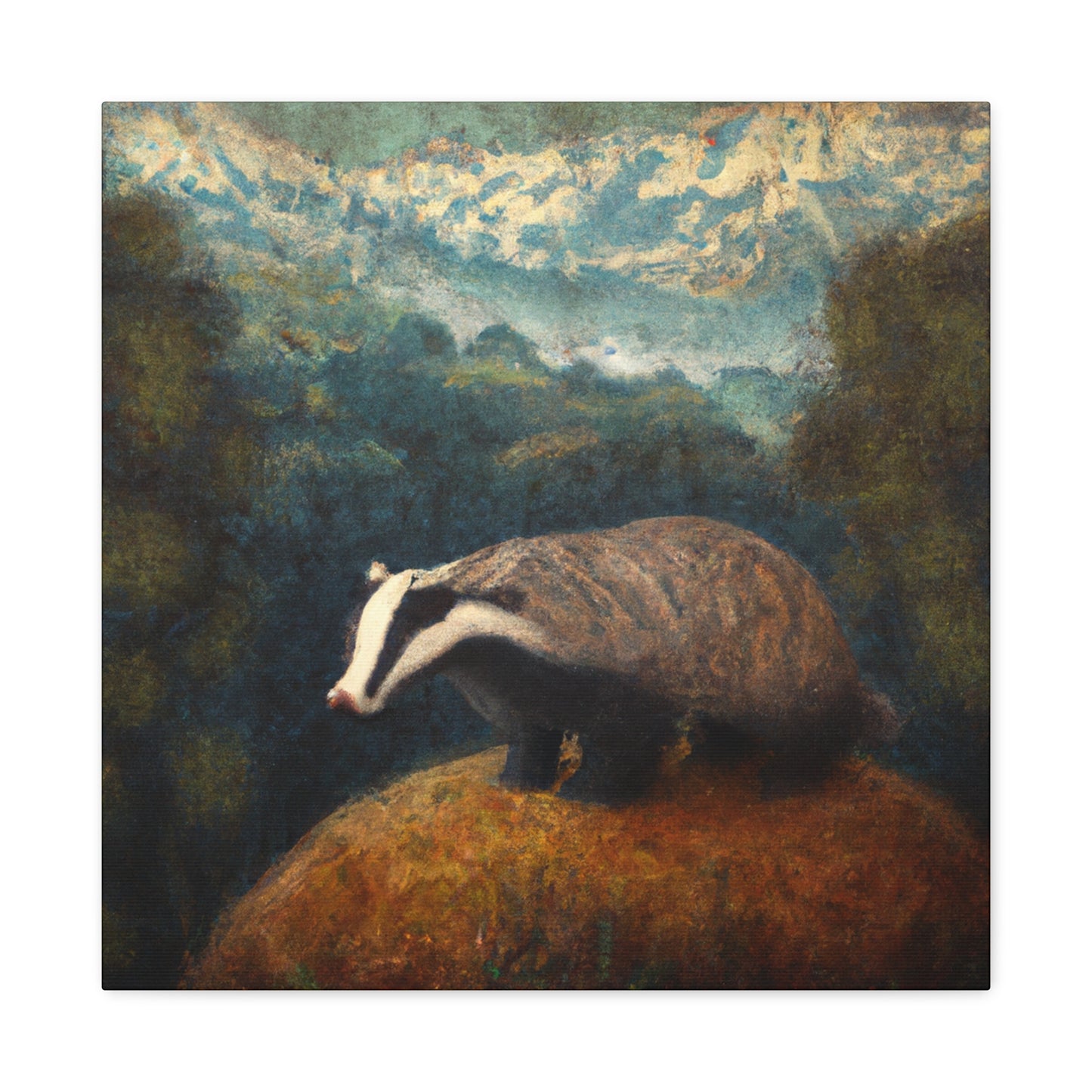 Badger in Springtime - Canvas