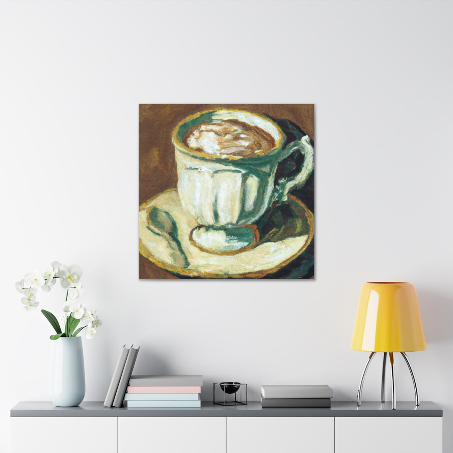 Coffee Cup Grandeur - Canvas