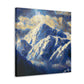 "Snowy Mountain Impressionism" - Canvas