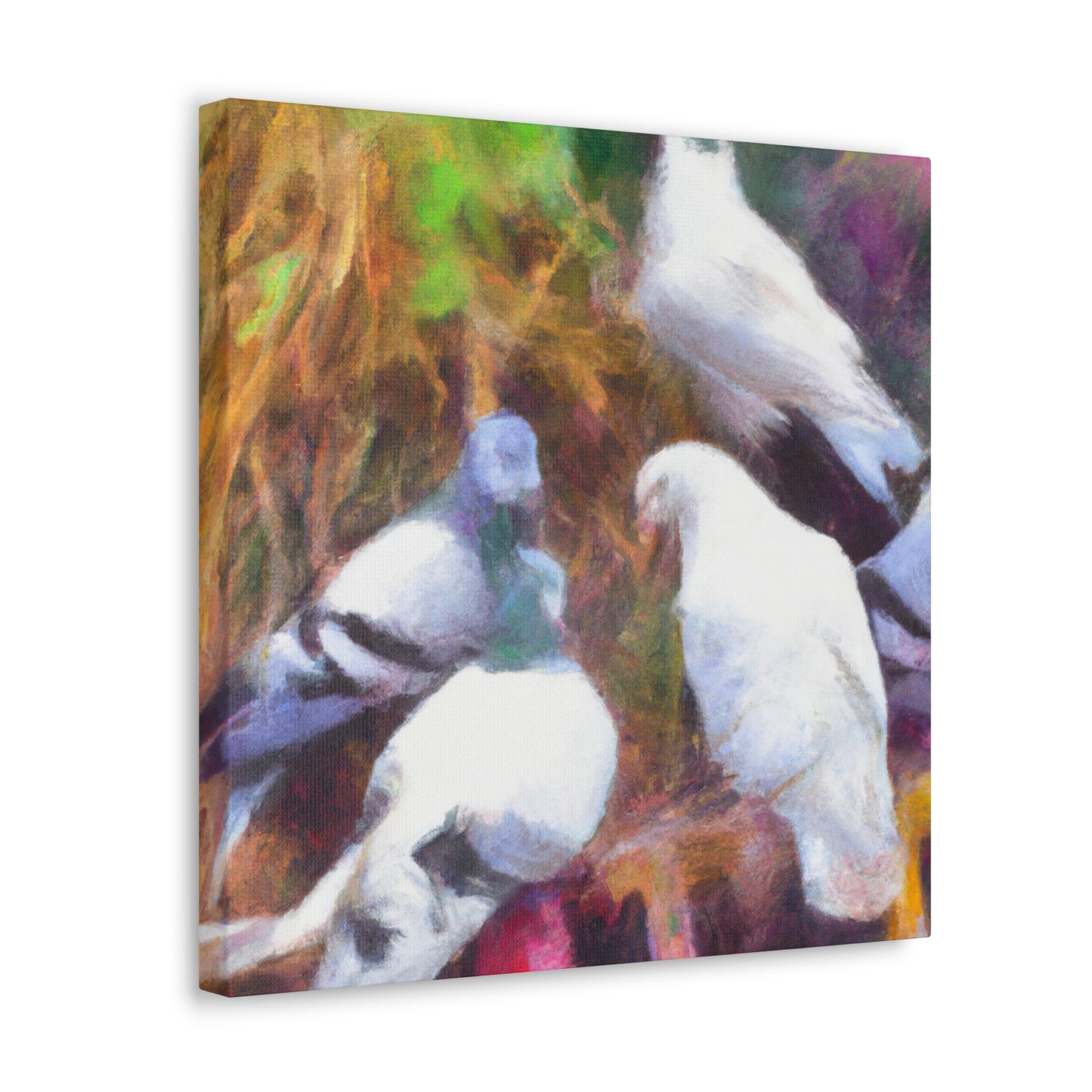 Pigeon in Impressionism - Canvas