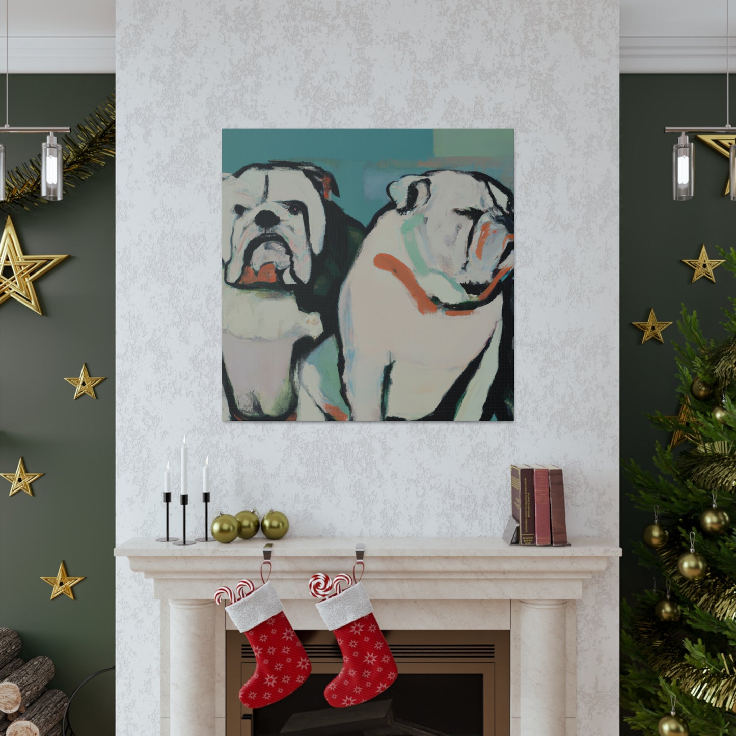 "Loyal English Bulldog' - Canvas