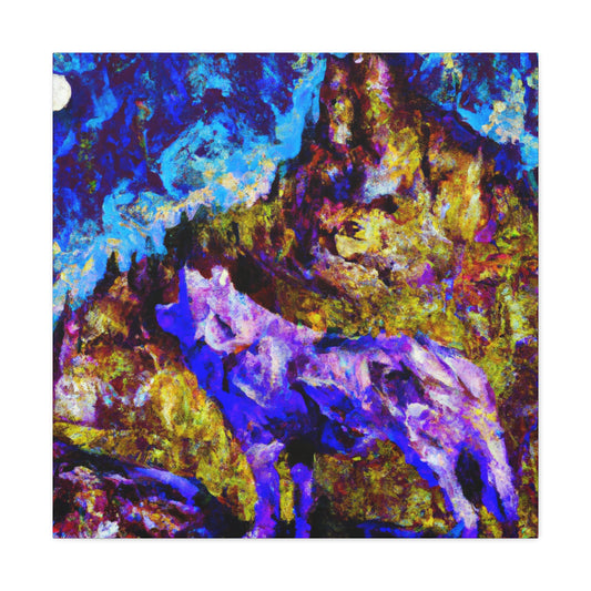 "Wolf in Impressionism" - Canvas