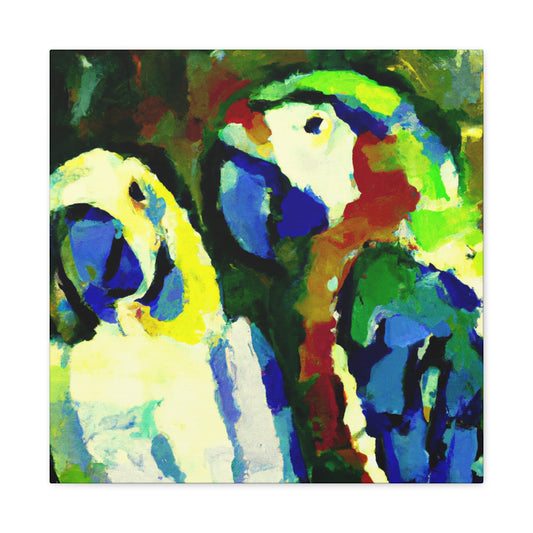 "Parrot Flight in Colour" - Canvas