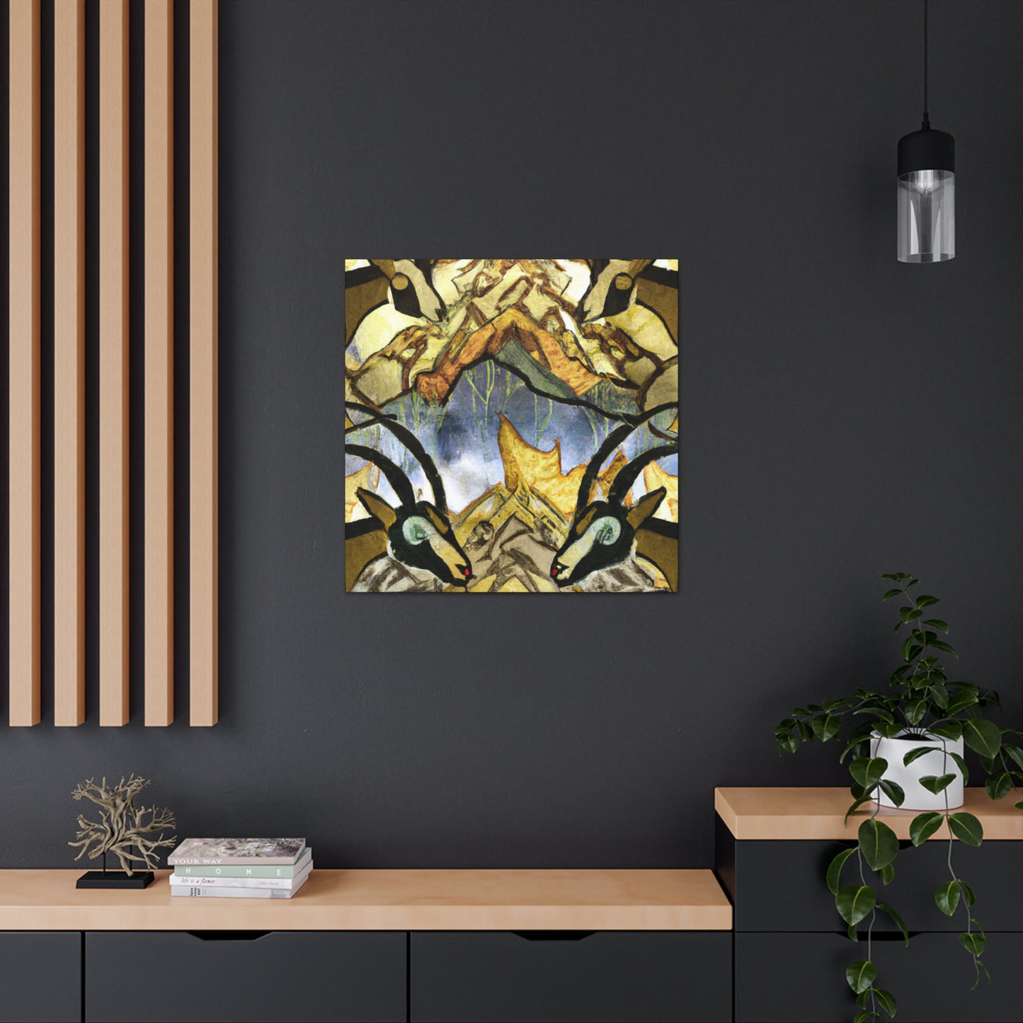 Ibex in Art Deco - Canvas