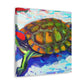 "Turtle's Coppery Shell" - Canvas