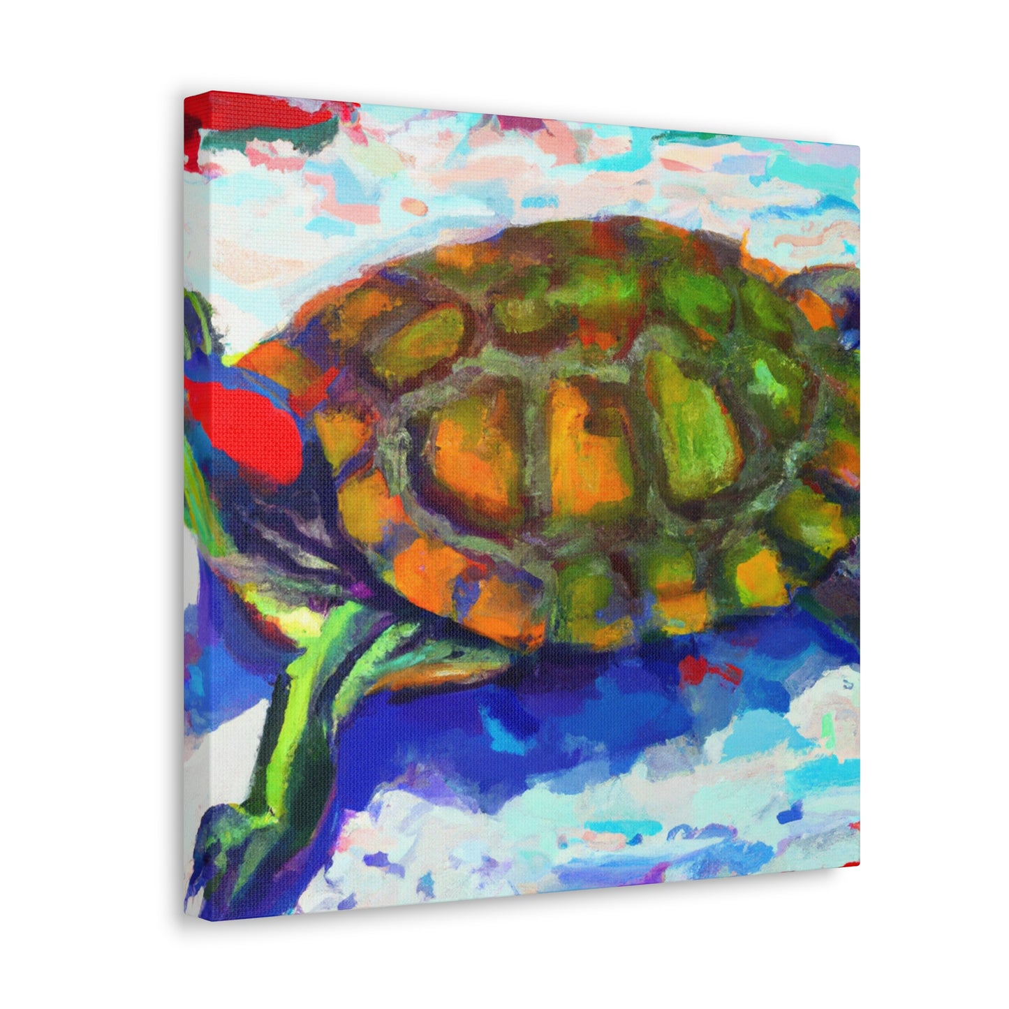 "Turtle's Coppery Shell" - Canvas