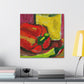 "Cascading Peppers Fauvism" - Canvas