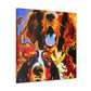 "A Surrealist Setter" - Canvas