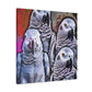 African Greys Sunset - Canvas