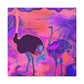 Ostrich in Dreamland - Canvas