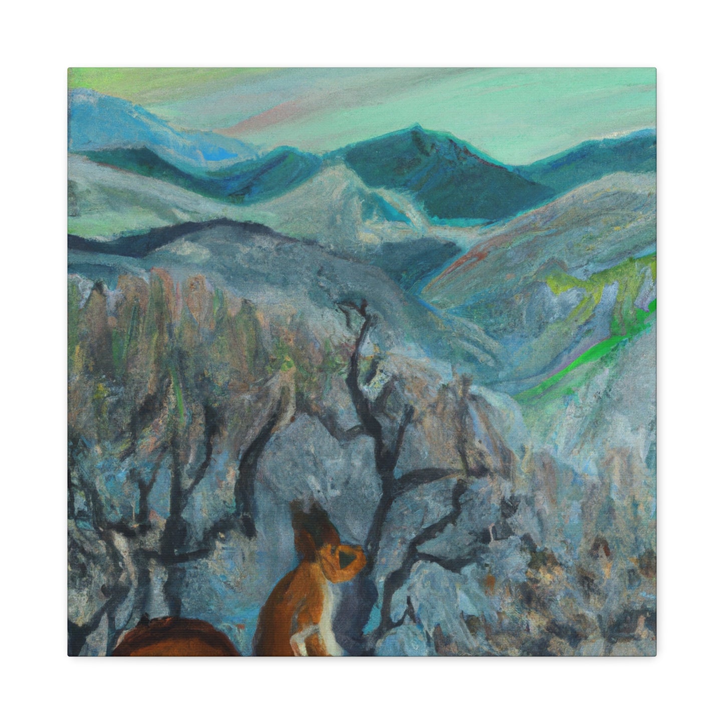 Squirrel in Splendor. - Canvas