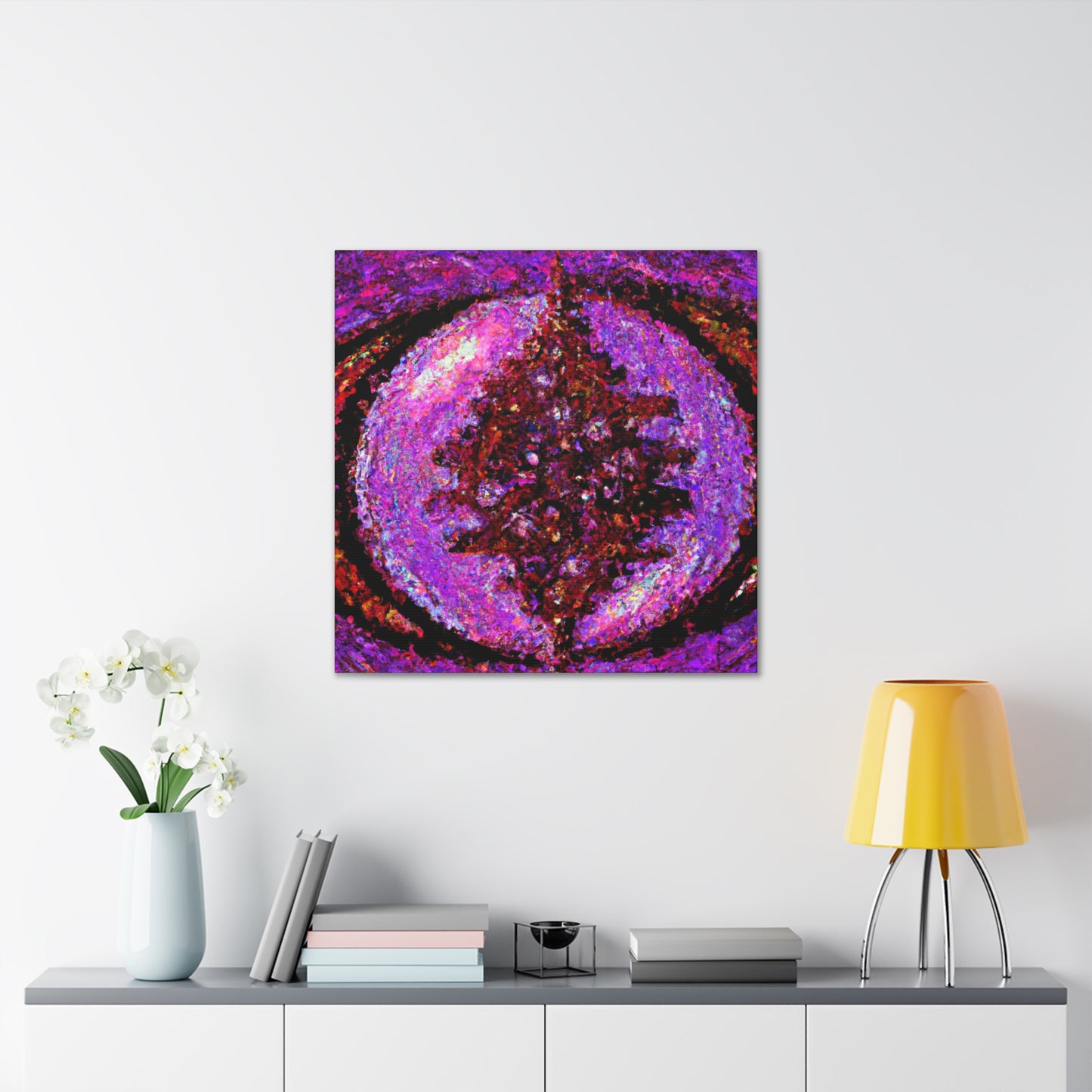 "Christmas Ornament Dotting" - Canvas