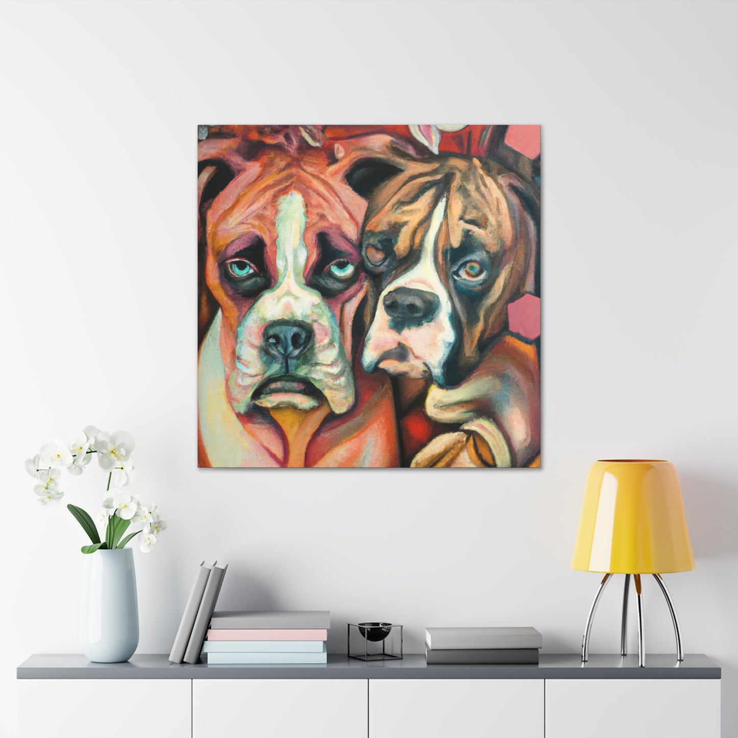 Boxer in a Dream - Canvas