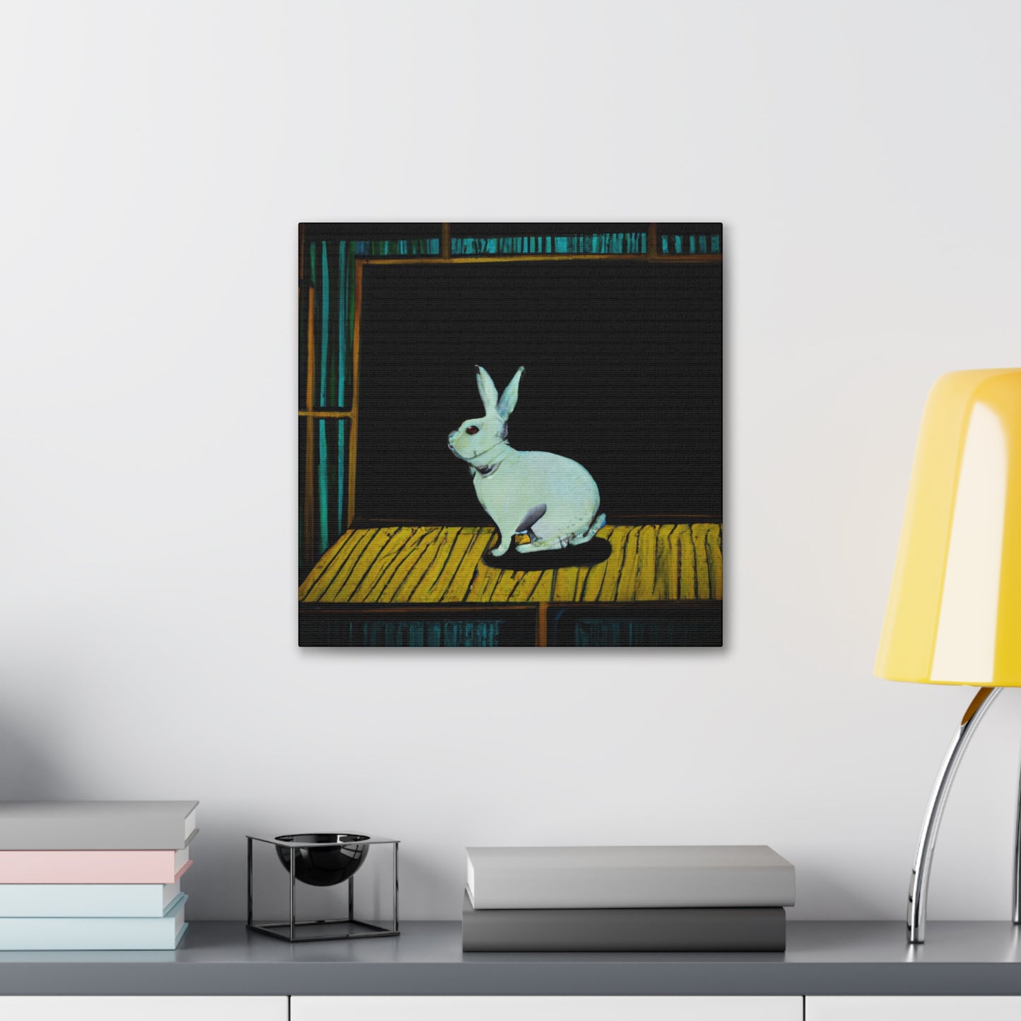 Rabbit in Neutral Tones - Canvas