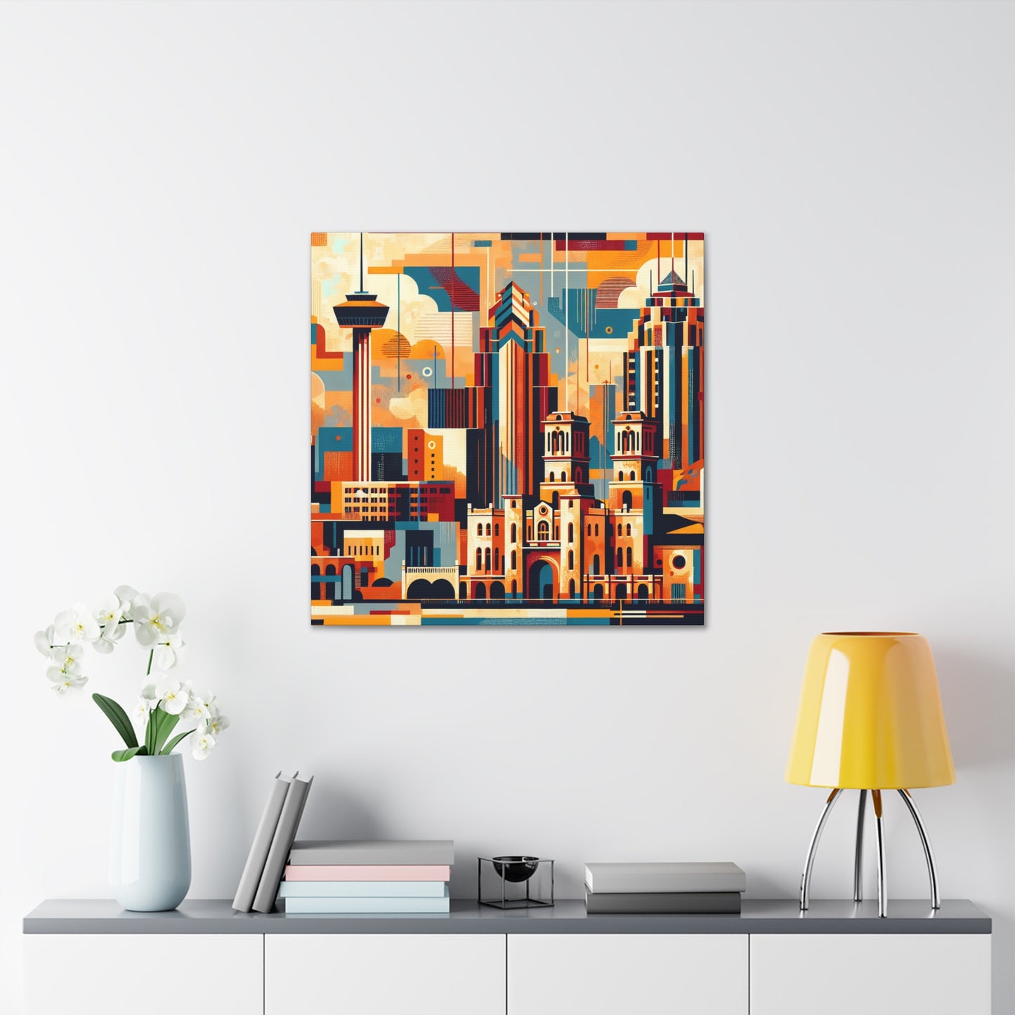 "Vibrant City Rhythms" - Canvas