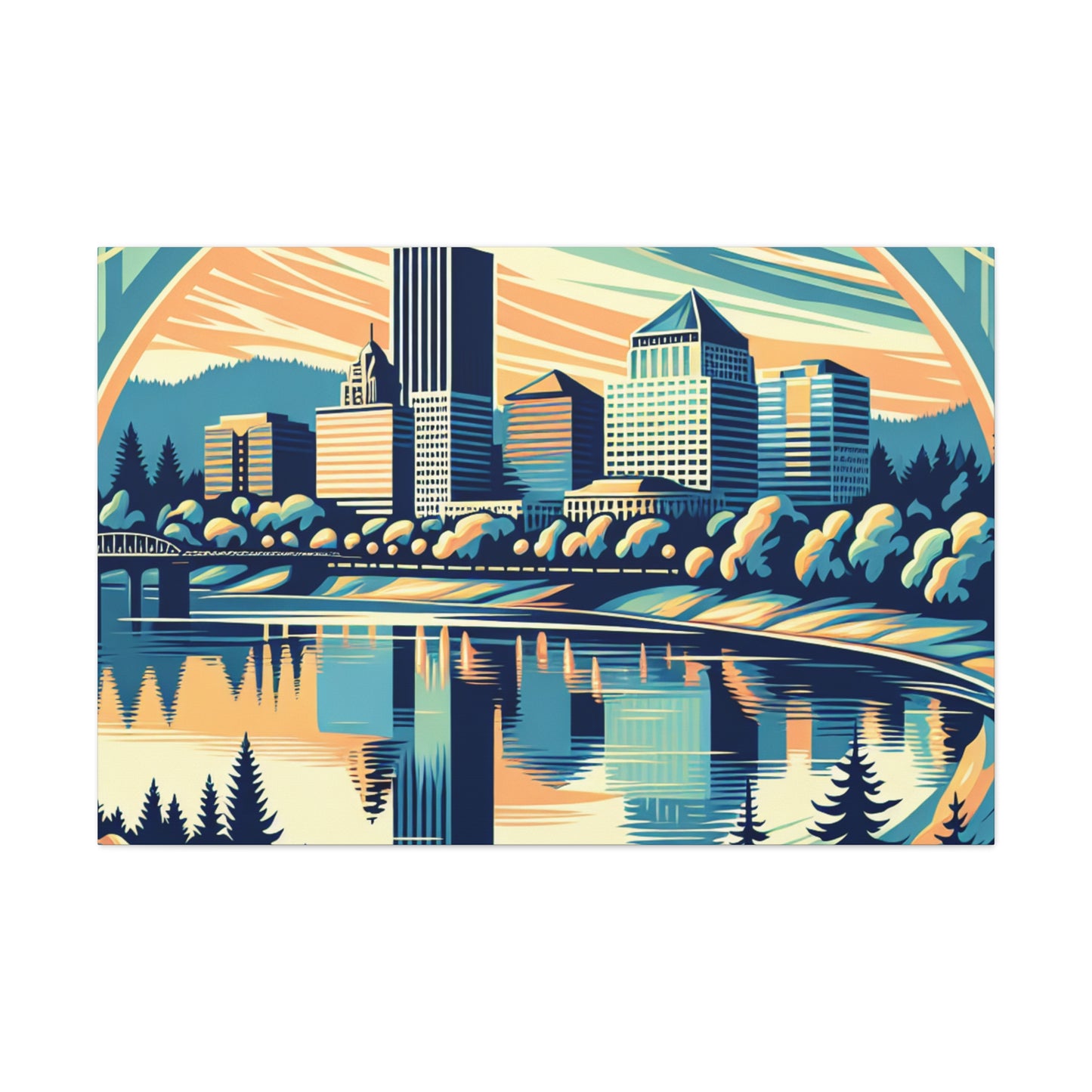 "Enchanting Grace of Portland" - Canvas