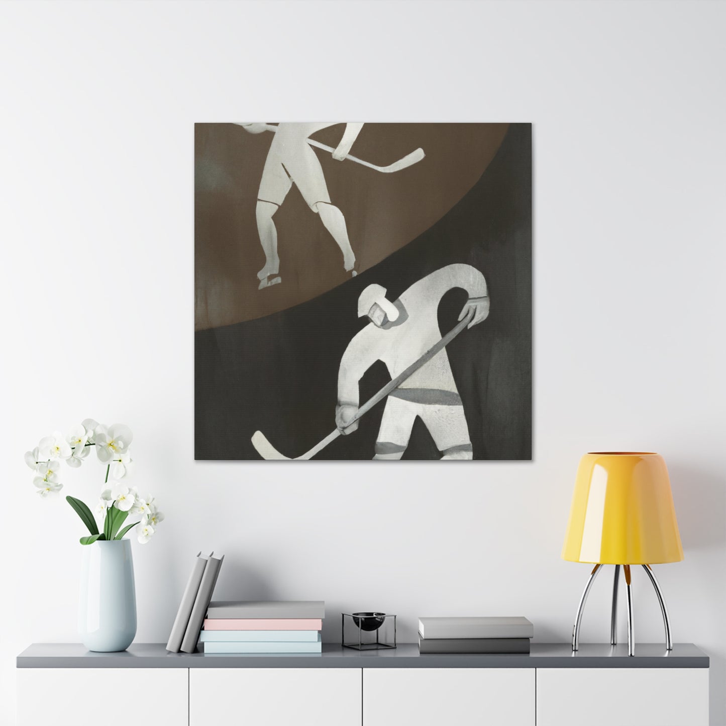 "The Hockey Players Triumph" - Canvas