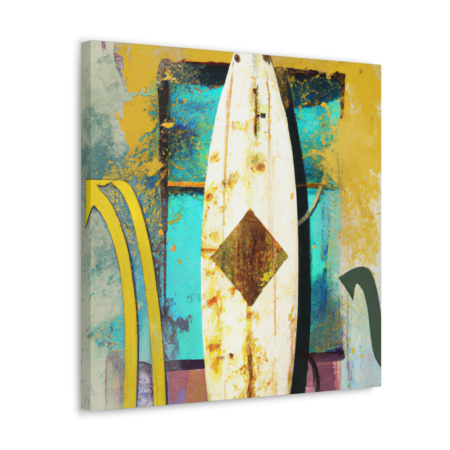 Surfing the Ocean Waves - Canvas