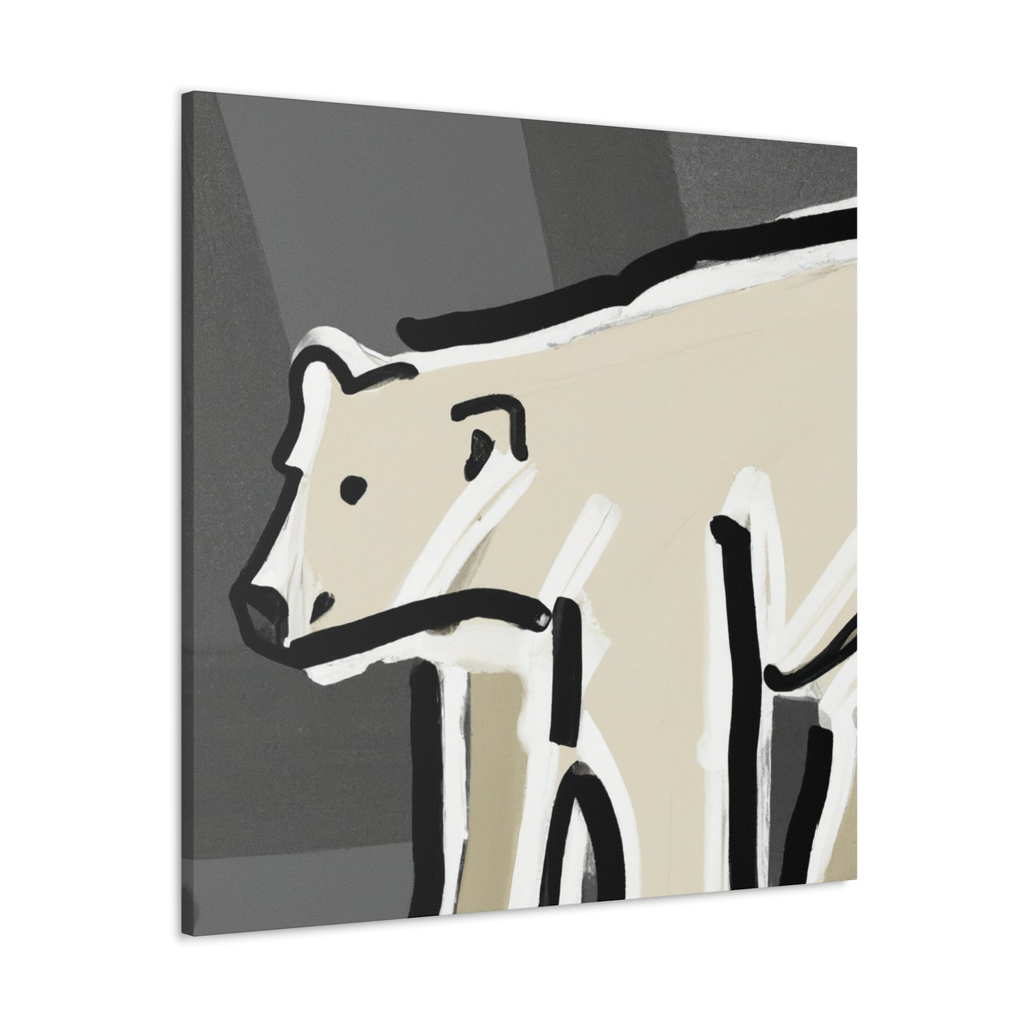 Polar Bear Reflection visual - Canvas