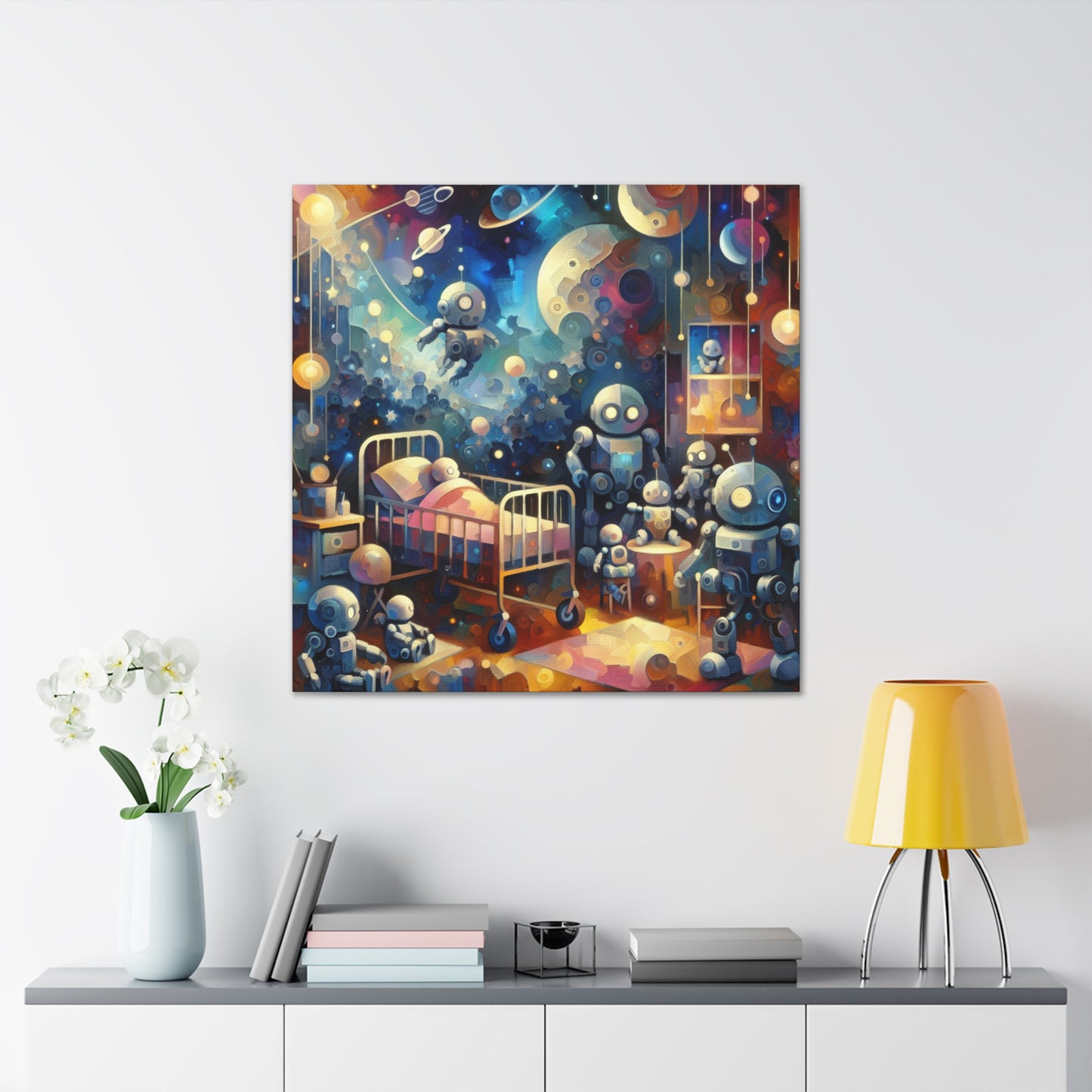 Metallic Cosmos Explorers - Canvas