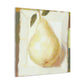 Pear in Soft Hues. - Canvas