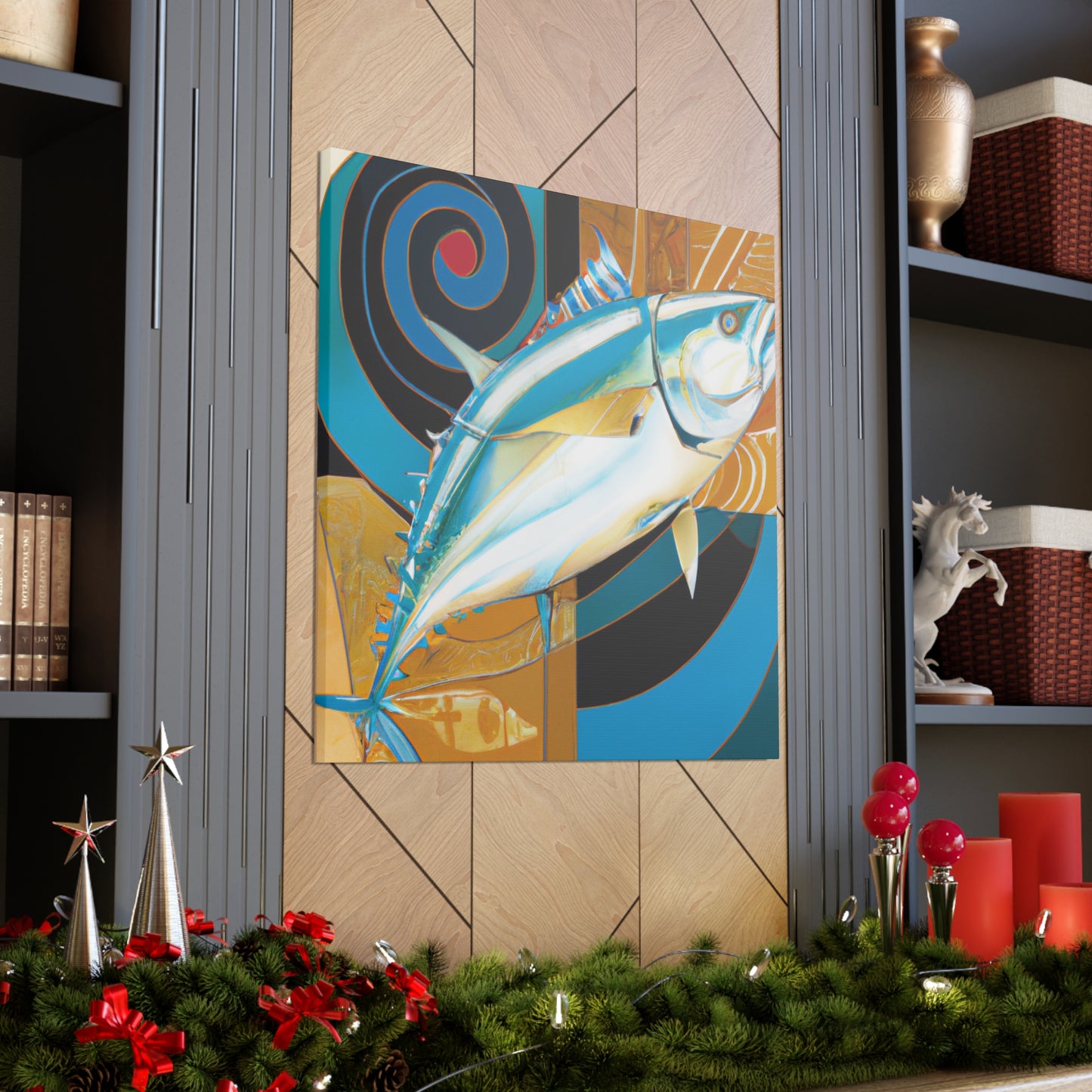 "Tuna Fish Art Deco". - Canvas