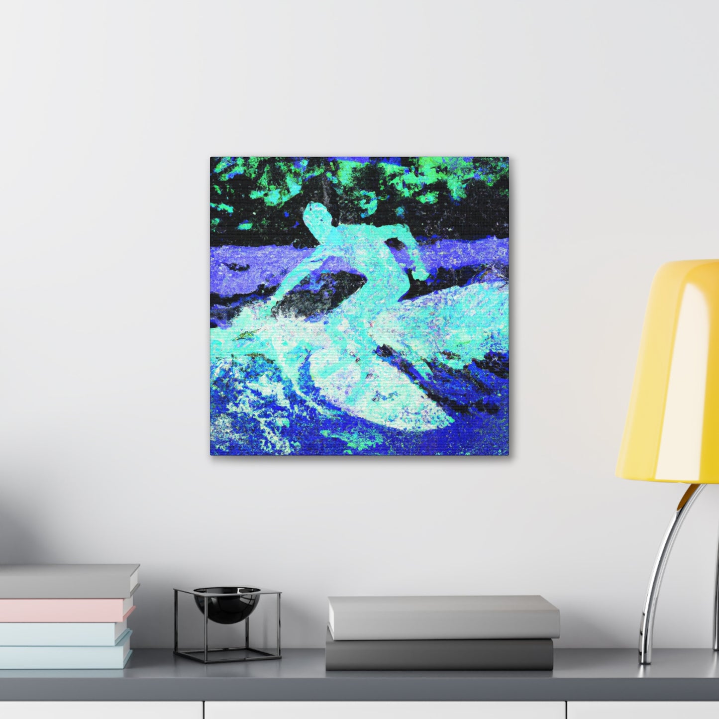 Surfers in the Waves - Canvas