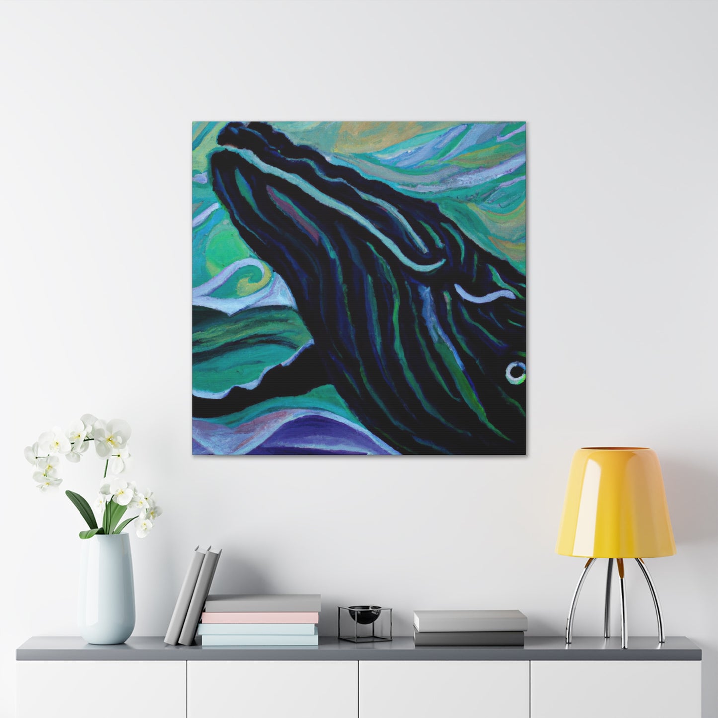 Humpback Whale DecoReflection - Canvas