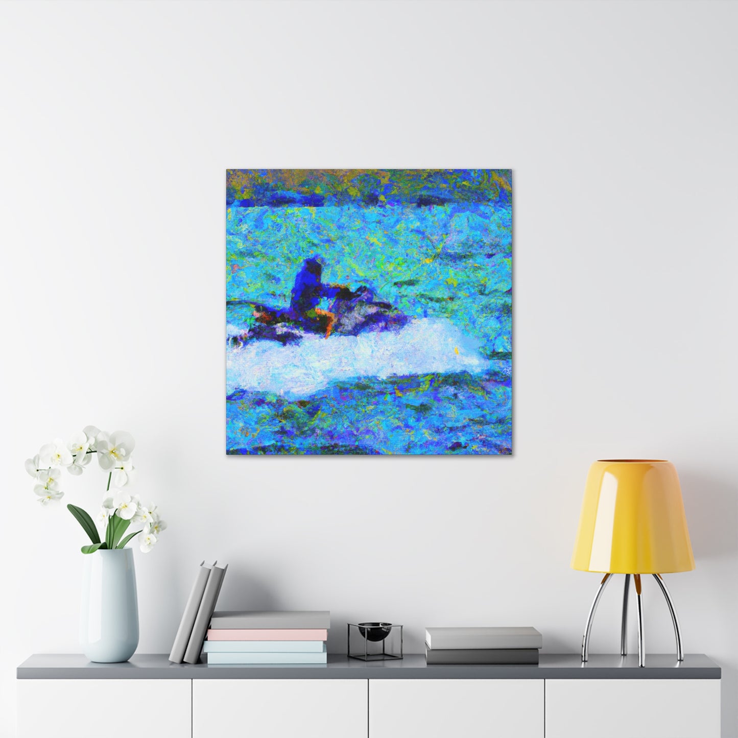 "Jet Skiing Impressionism" - Canvas