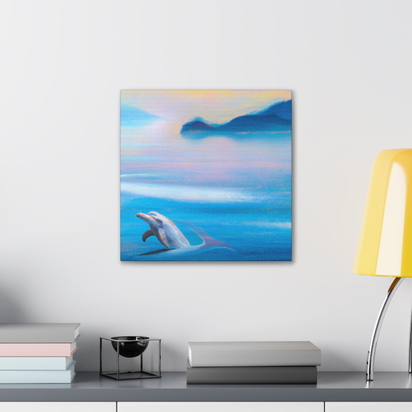 "Dolphins in the Sunset" - Canvas