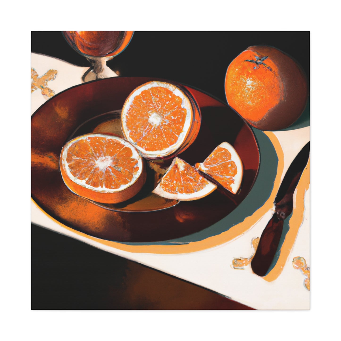 Orange Grandeur Neoclassic - Canvas