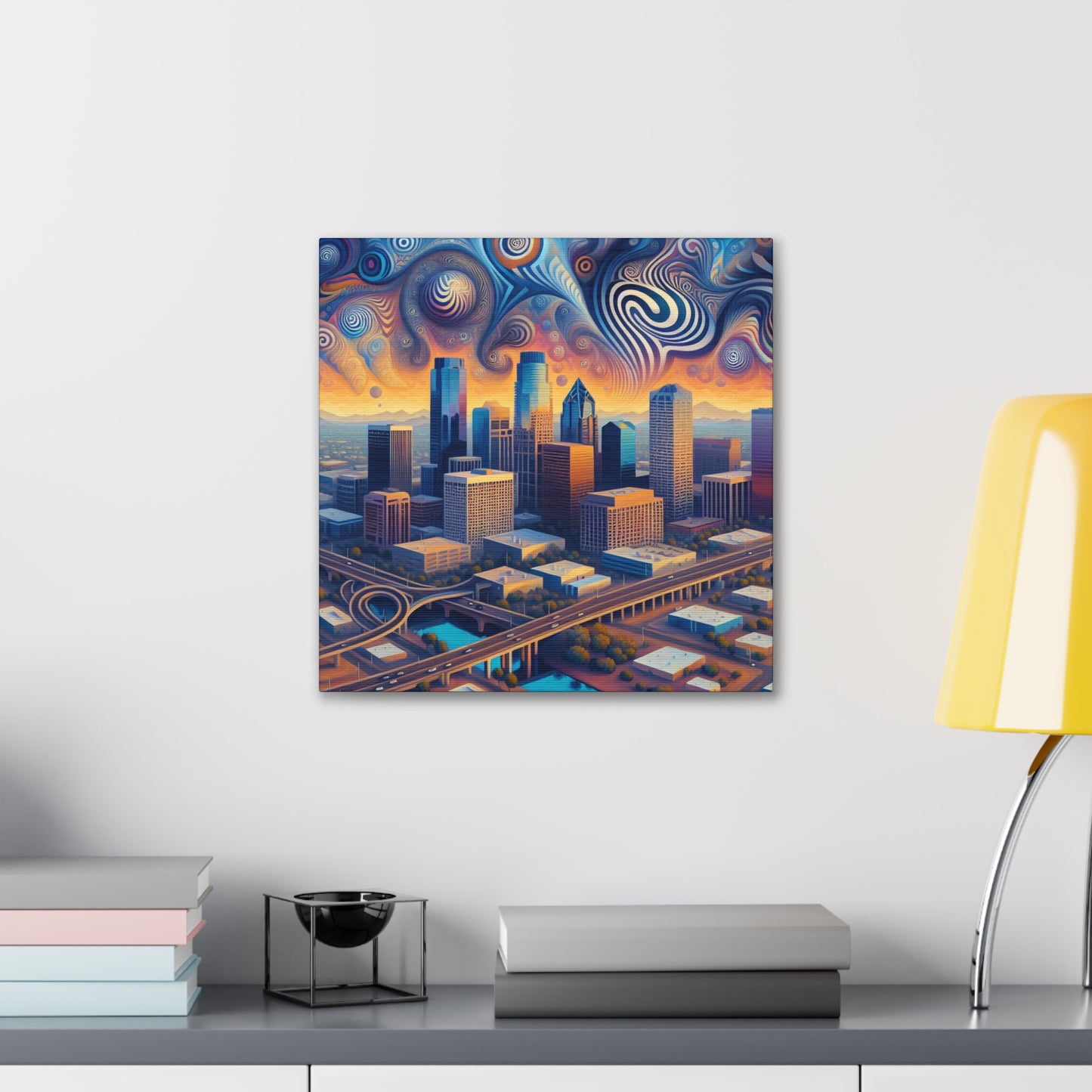 "Blazing Desert Mirage" - Canvas