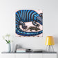 "Blue-tongued Skink Rendering" - Canvas