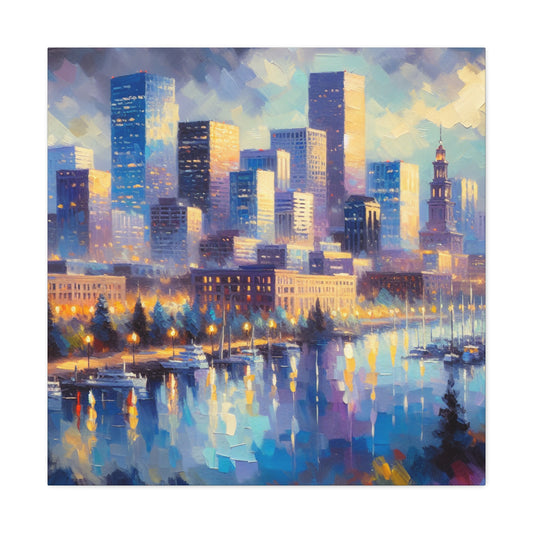 "Colorado's Vibrant Urban Colors" - Canvas