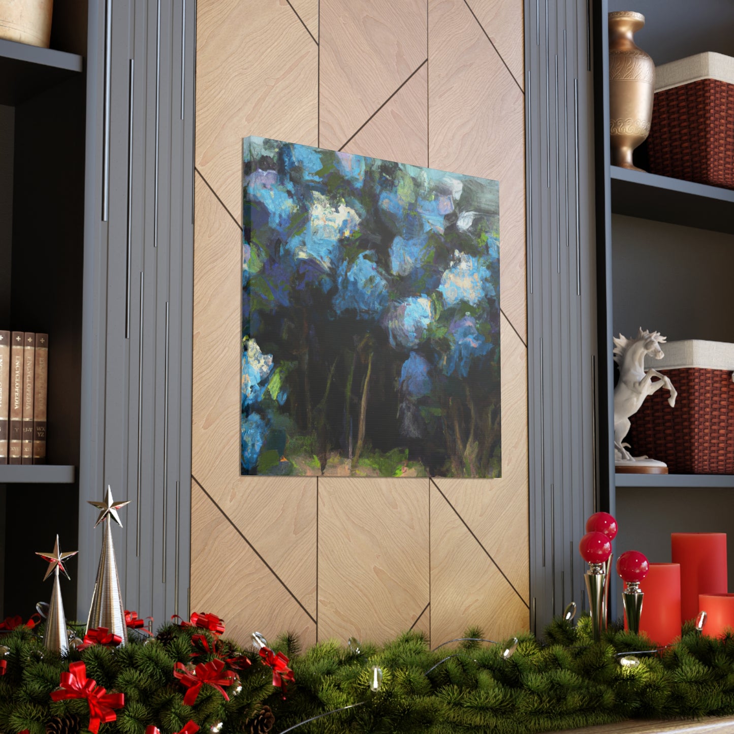 Hydrangea's Dramatic Bloom - Canvas