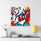 Postmodern Vibrant Reflection - Canvas