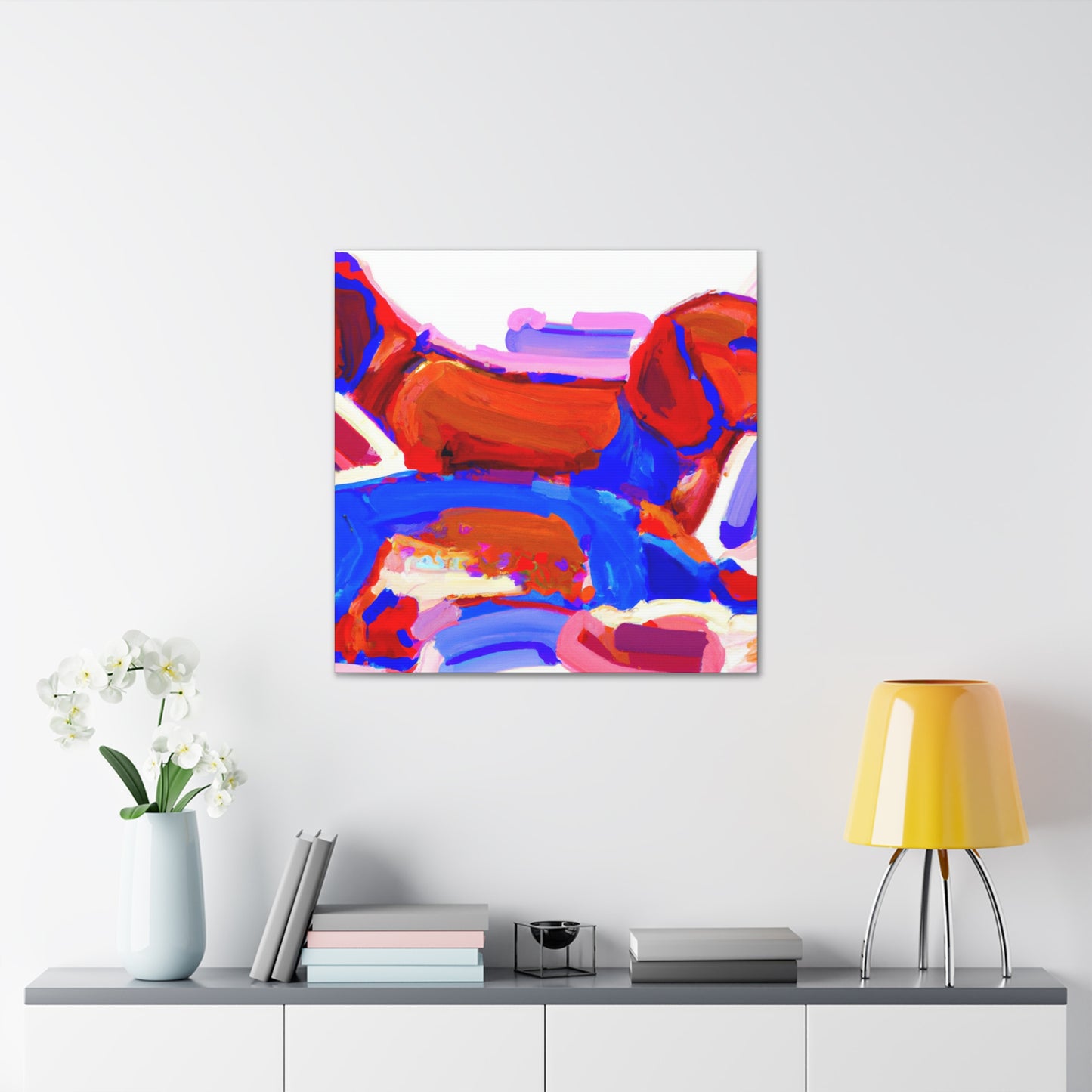 "Dachshund on Canvas" - Canvas