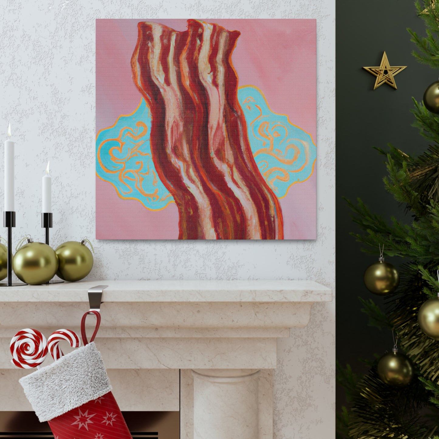 Bacon by Candlelight - Canvas